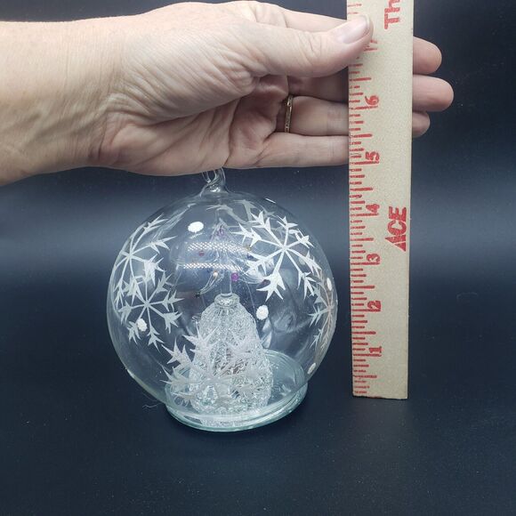 Sorelle Spun Glass Light Up Color Change Christmas‎ Tree Large Hand Blown Globe - Picture 3 of 13